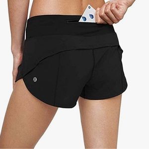 Lululemon black speed short size 4